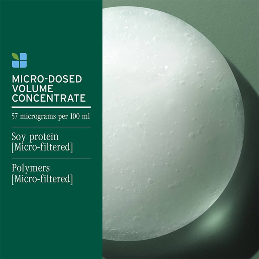 BIO VolumeBloom detailing ingredients and dosing information.