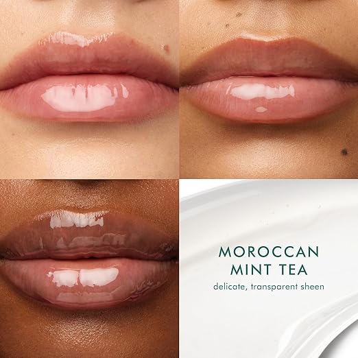 Moroccanoil Mint Tea Lip balm shade comparison