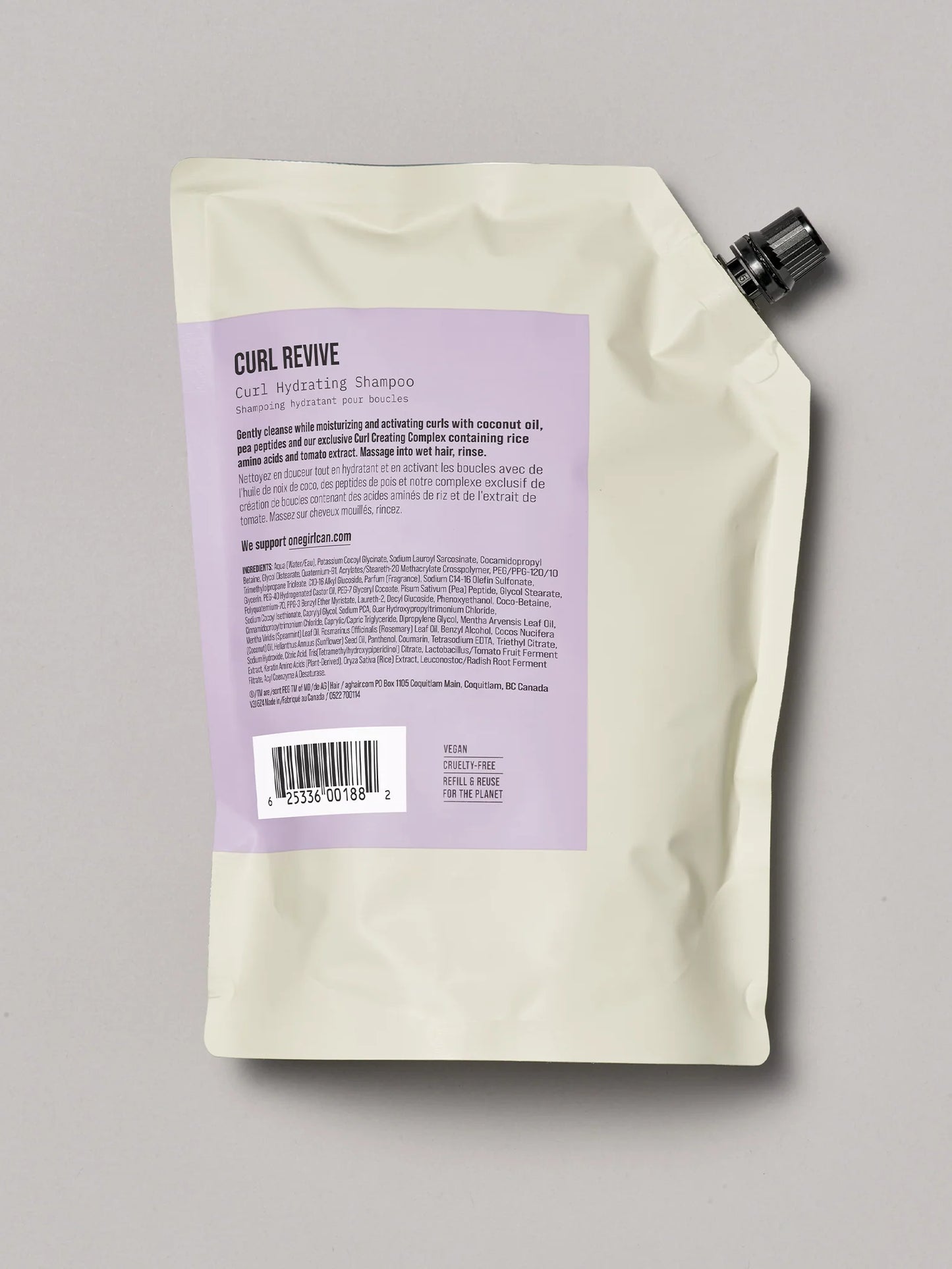 AG Curl Revive Curl Hydrating Shampoo 1L Back