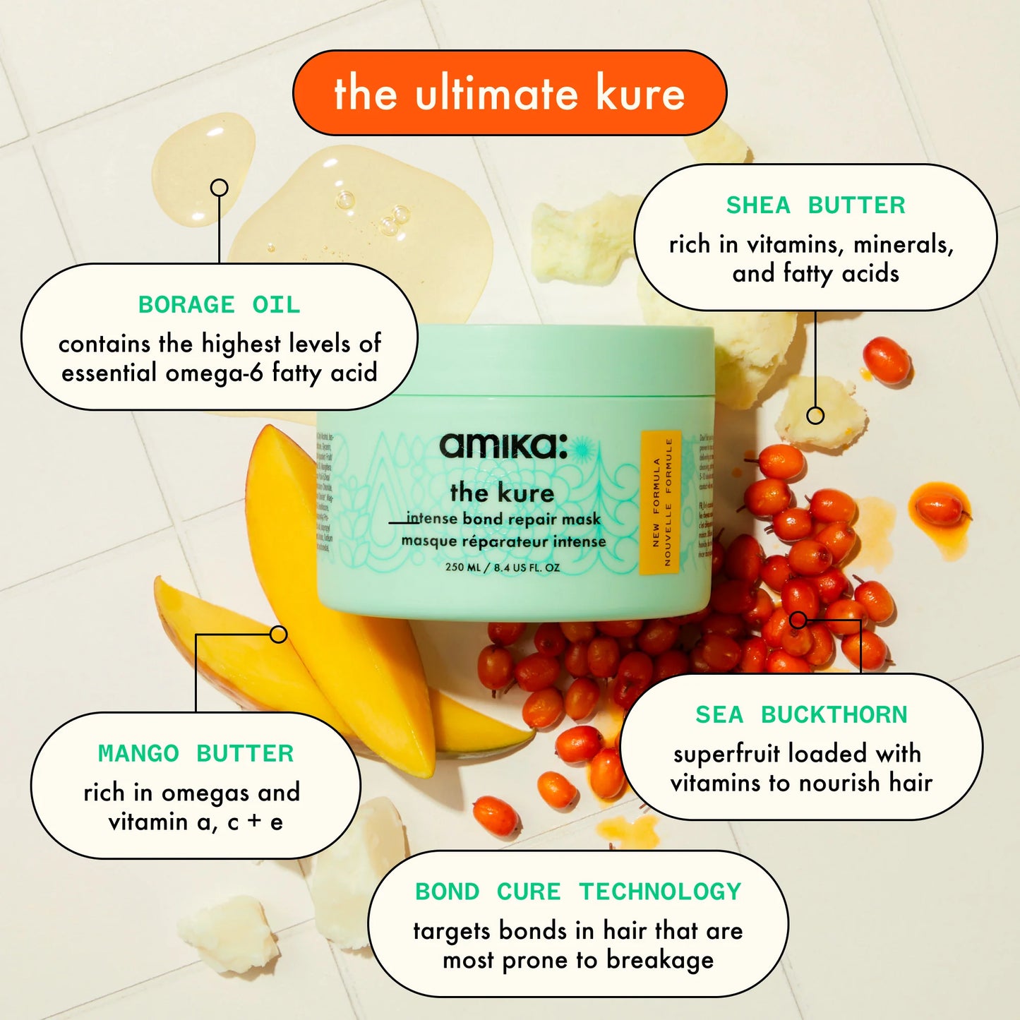 Amika The Kure Intense Bond Repair Mask Ingredients