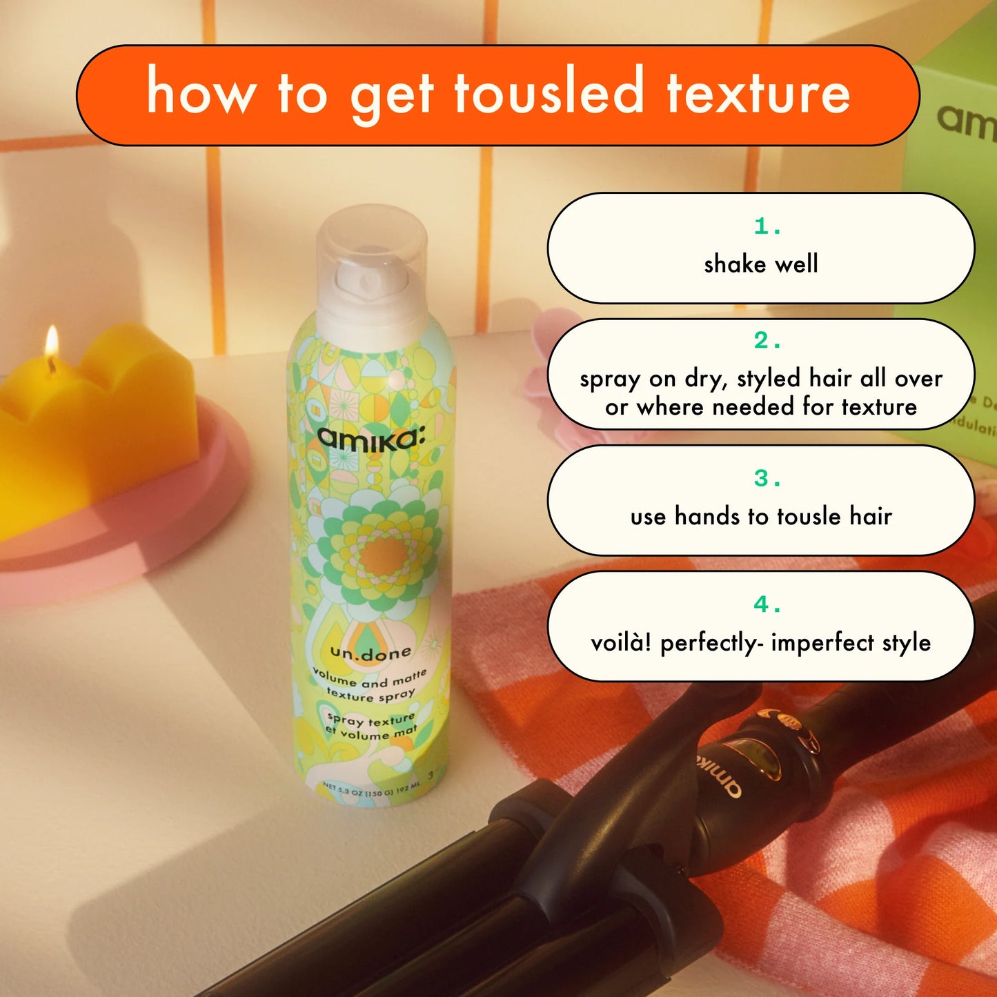 Amika Un.Done Texture Spray How To USe