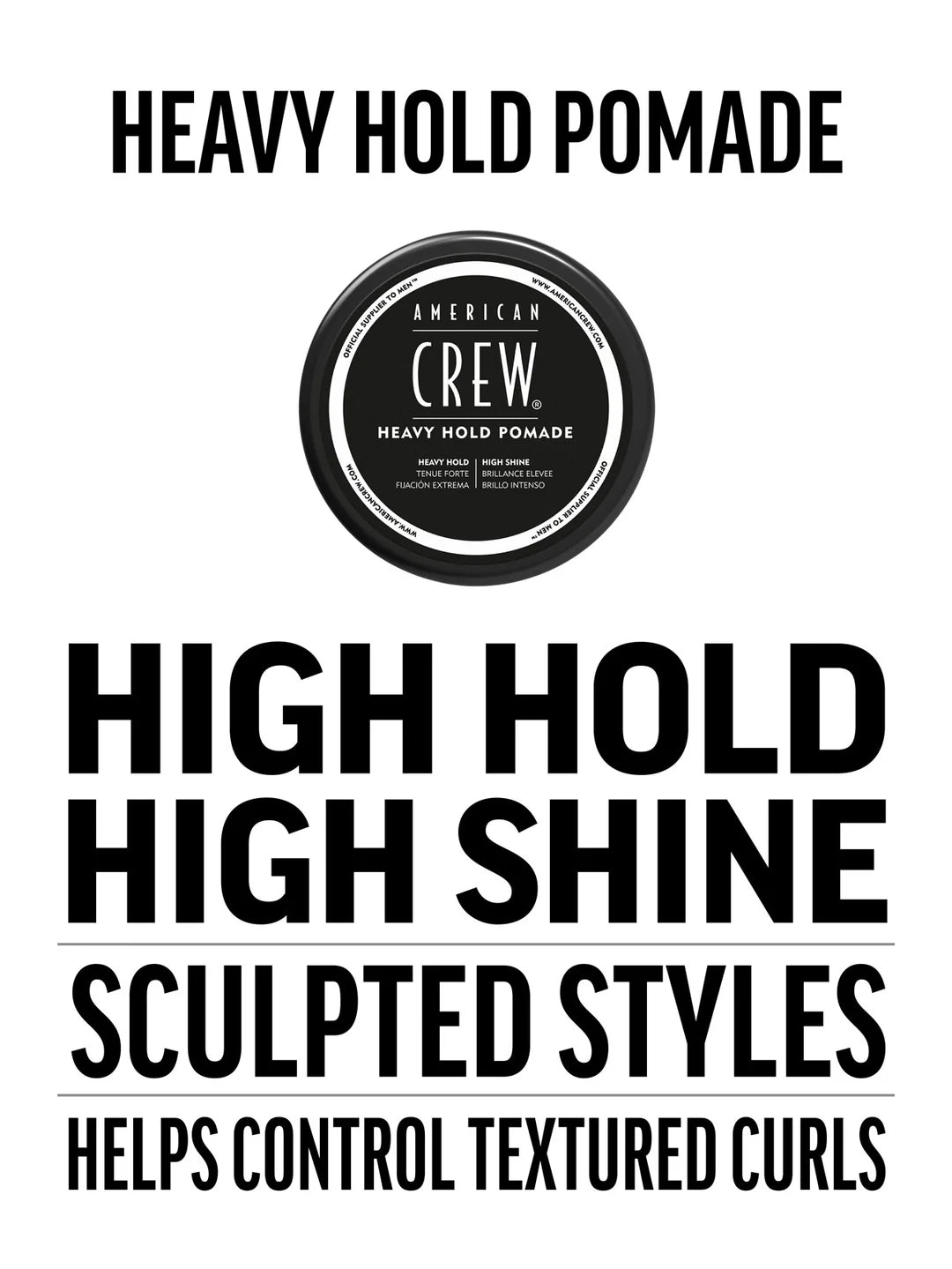 American Crew Heavy Hold Pomade About