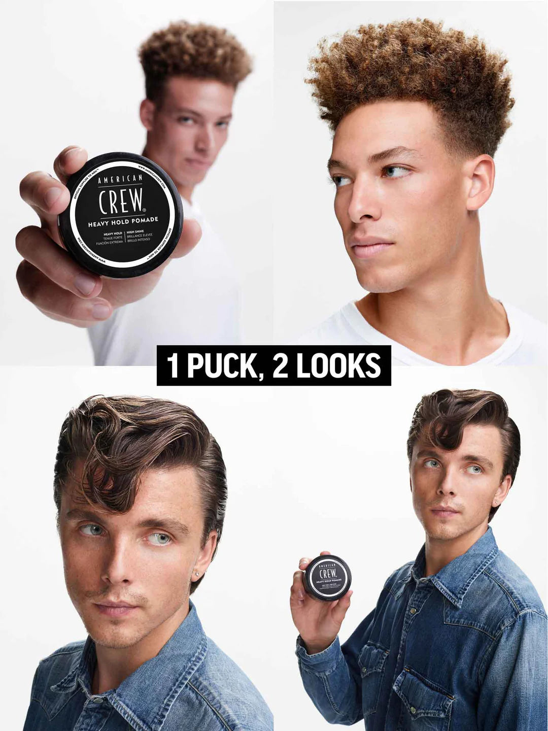 American Crew Heavy Hold Pomade Styles