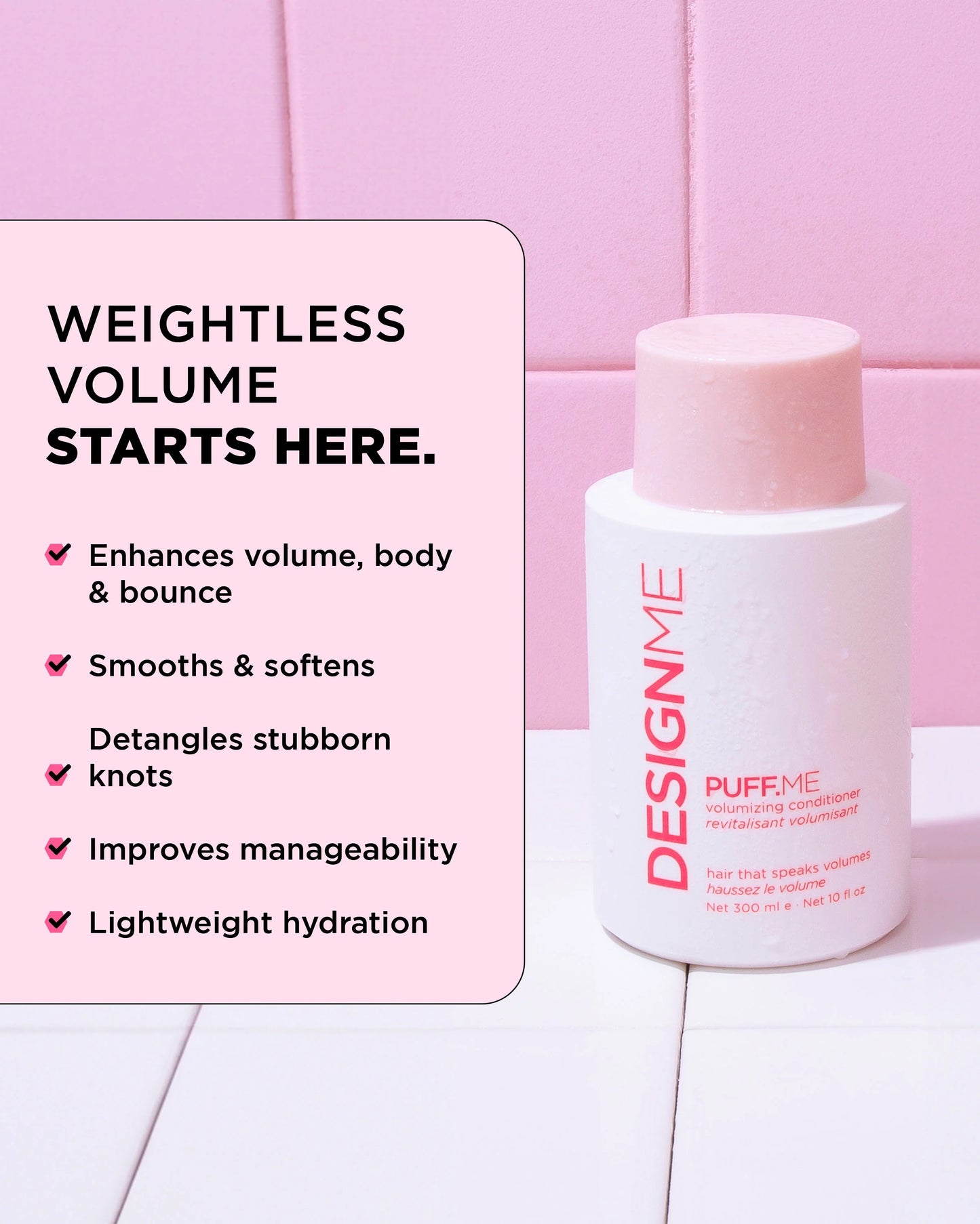 DesignME Puff.ME Volumizing Conditioner Benefits