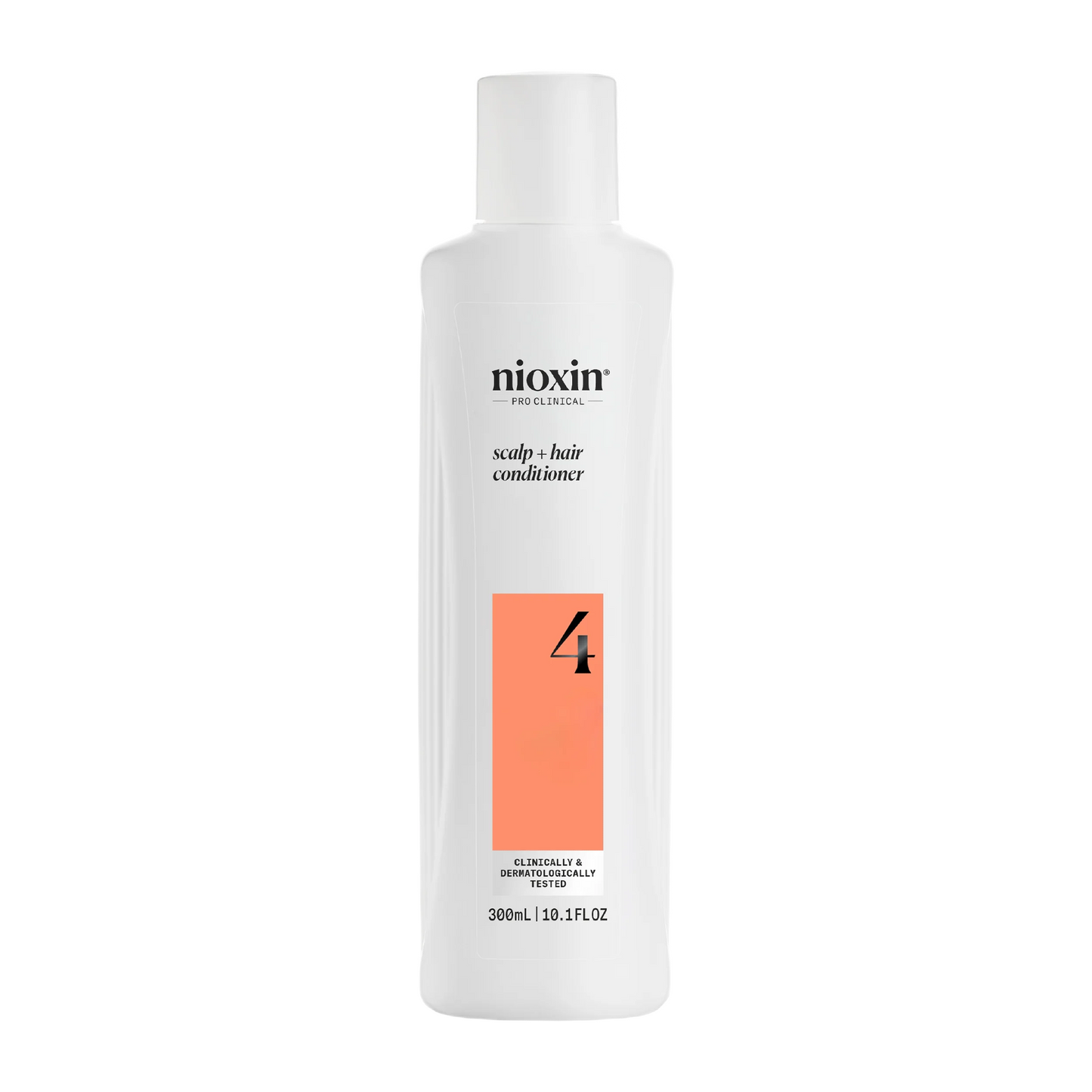 Nioxin scalp and hair conditioner bottle on a white background