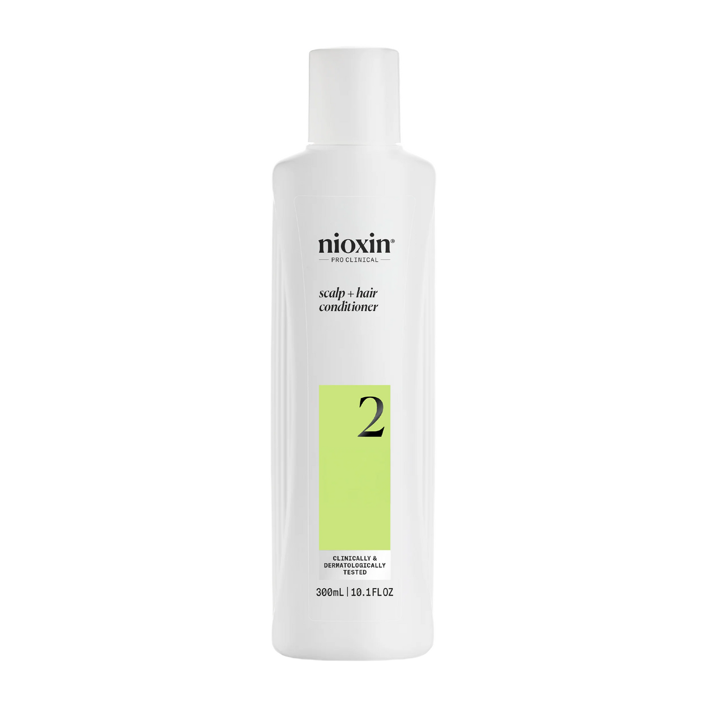 Nioxin scalp and hair conditioner bottle on a white background