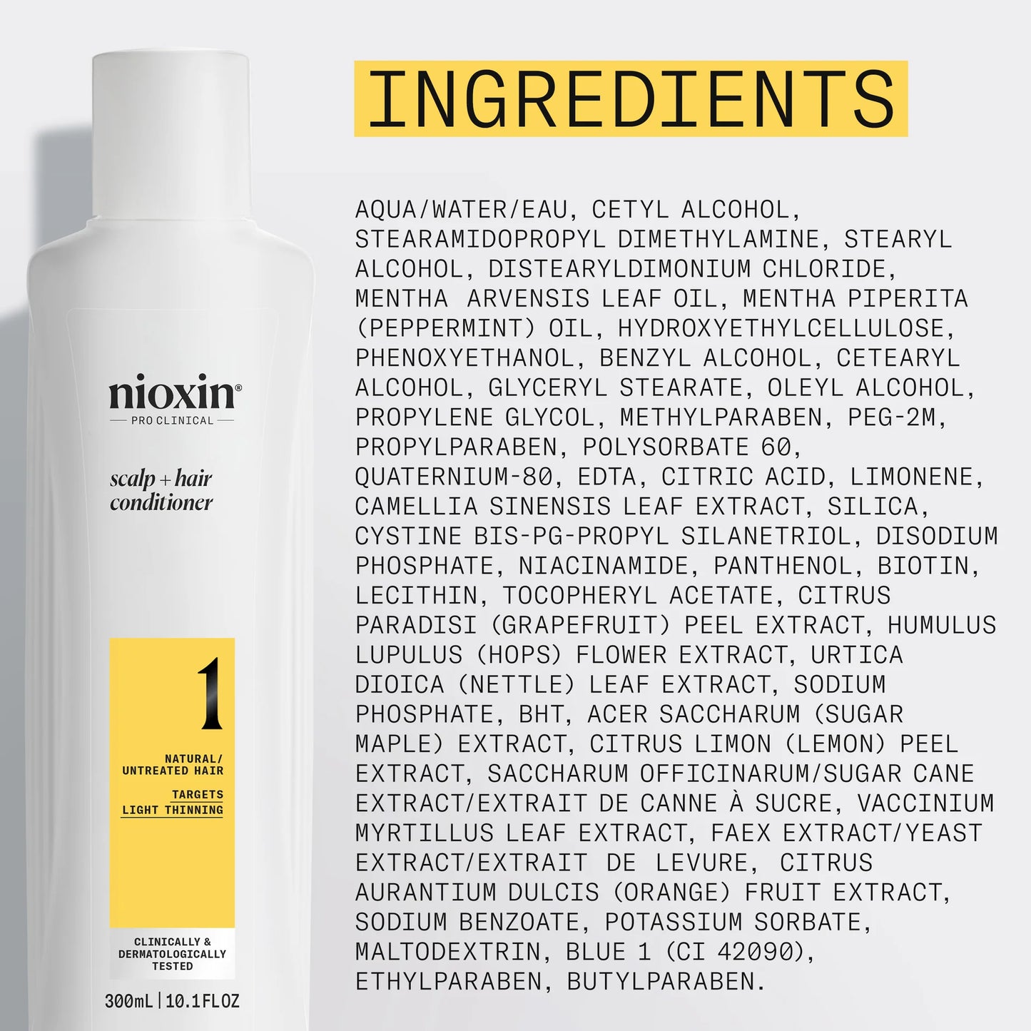 Nioxin System 1 -Natural Hair, Light Thinning 9 Month Supply