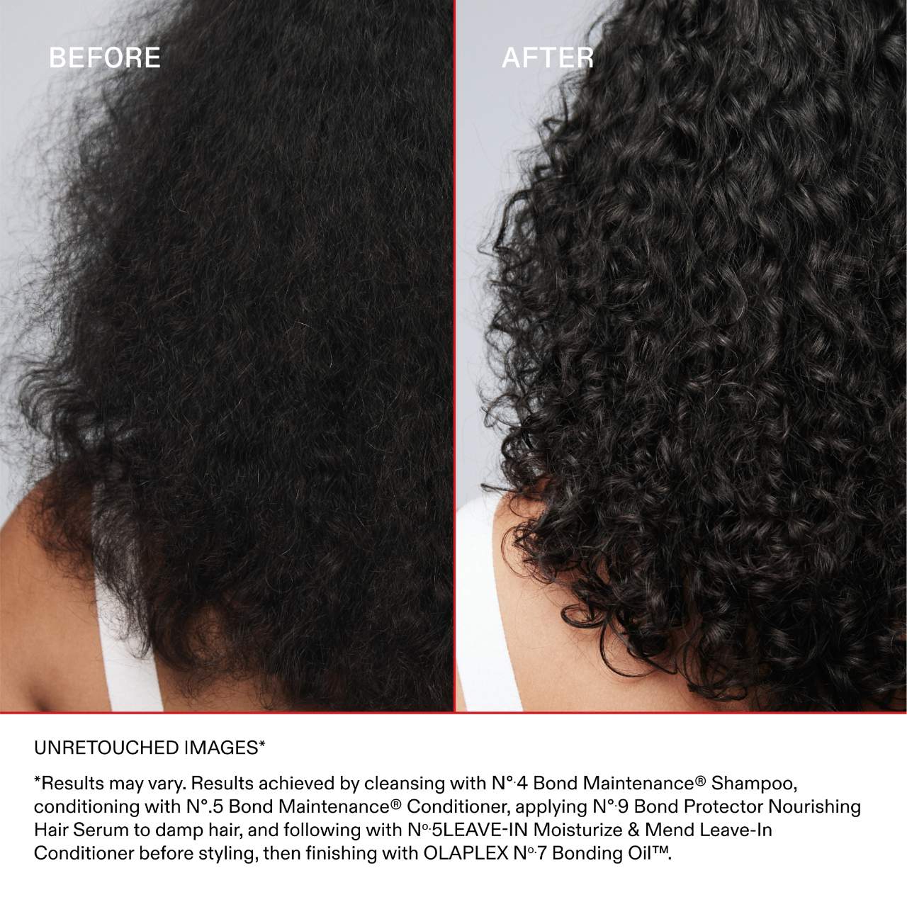 Olaplex No.5 Leave-In Moisturize & Mend Before & After