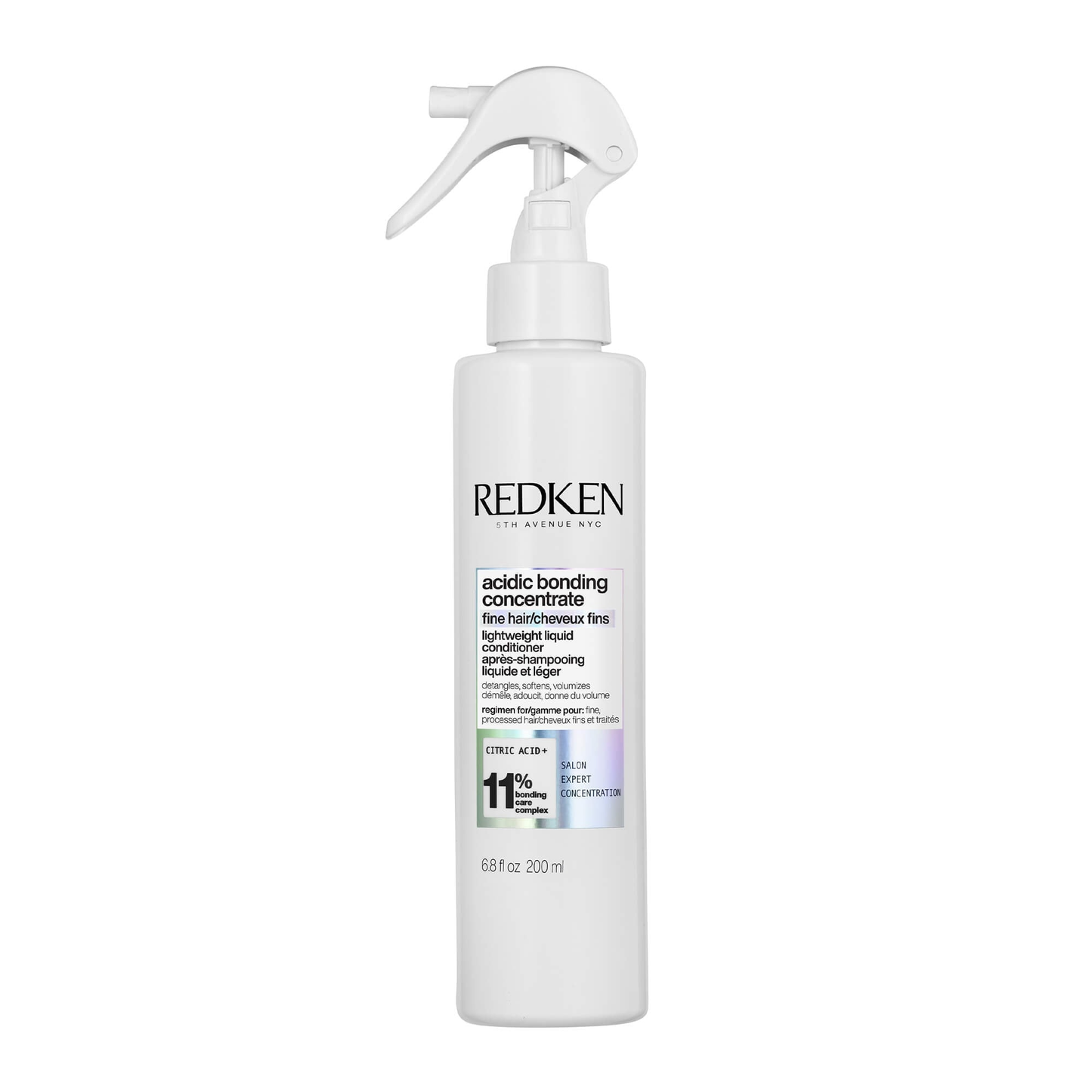 Redken bottle with a white background