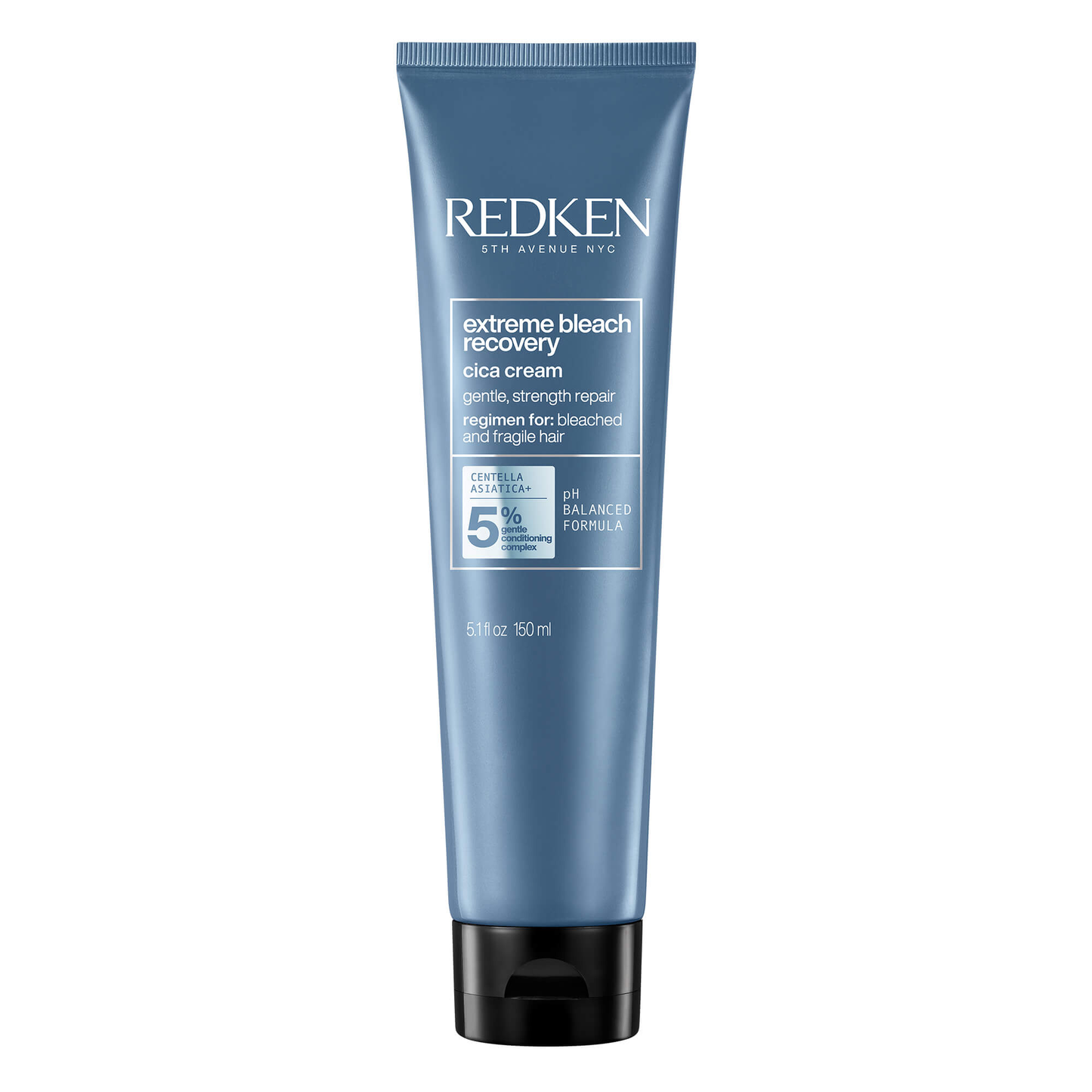 Redken extreme bleach recovery cica cream tube on a white background