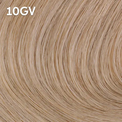 Blonde hair extensions with color code Wella Color Charm '10GV'