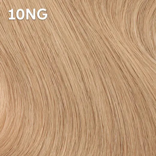 Blonde hair extensions with Wella Color Charm '10NG' label