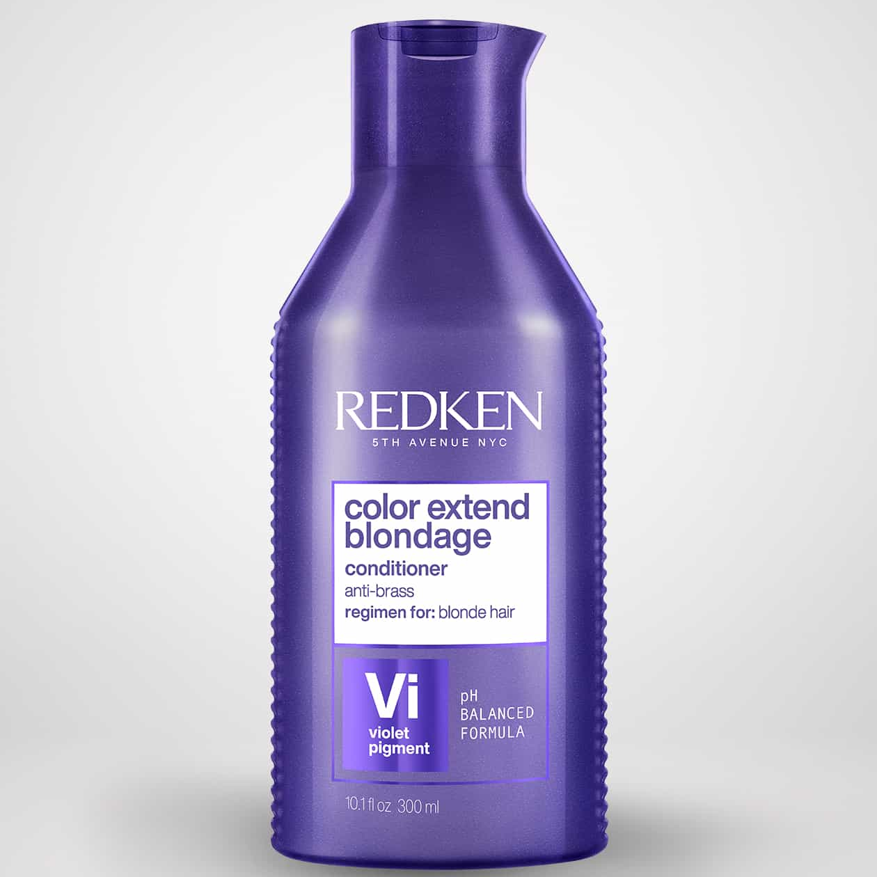 Redken Color Extend Blondage conditioner bottle on a white background