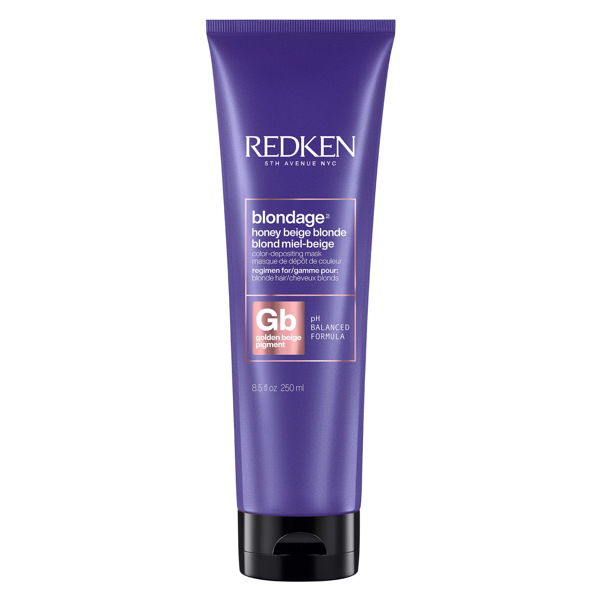 Redken Blondage hair product tube on a white background