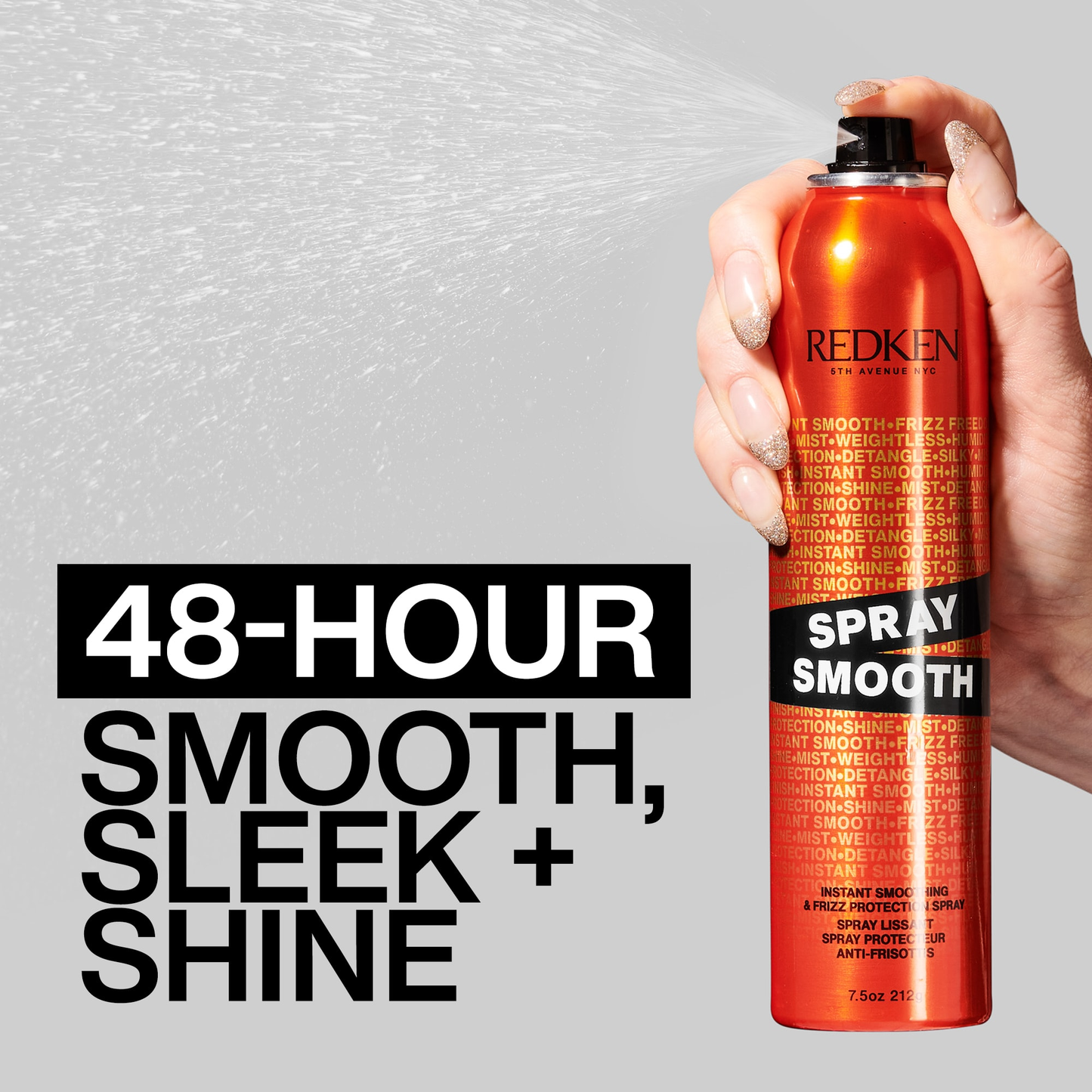 Redken Spray Smooth 7.5oz/212g | Instant Smoothing and Frizz Protection