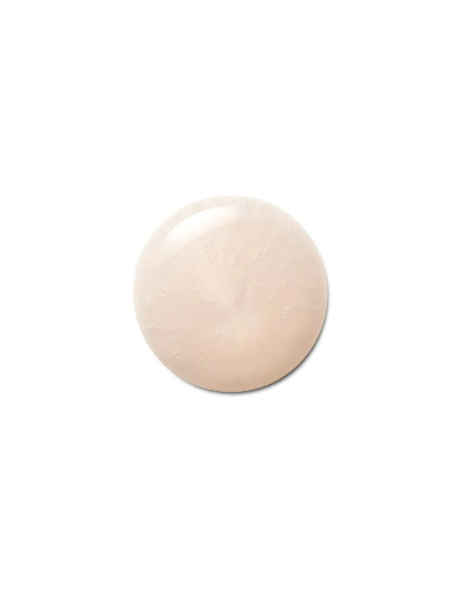 Round beige object on a white background