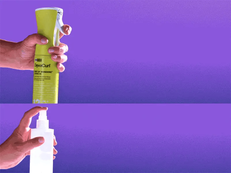 Multi-benefit leave-in spray for curly hair by DevaCurl