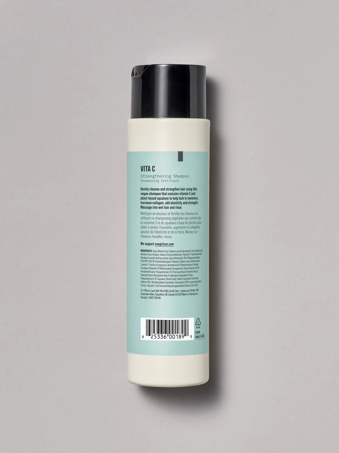 AG Vita C Shampoo Ingredients 296ml