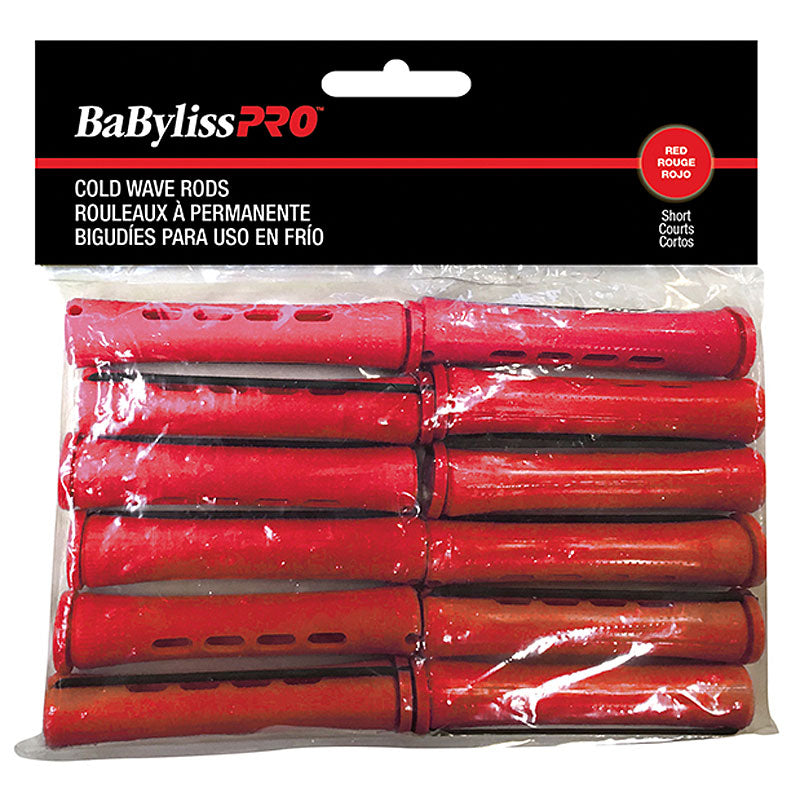 BaBylissPro Cold Wave Rods - Short Red