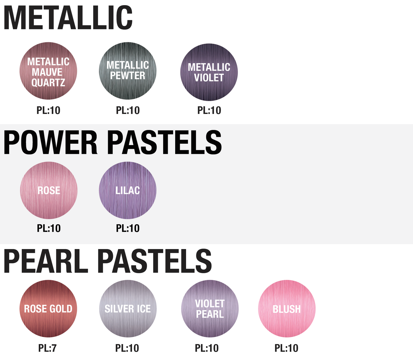 Joico Color Intensity Colour SwatchJoico Color Intensity Pastel Swatch