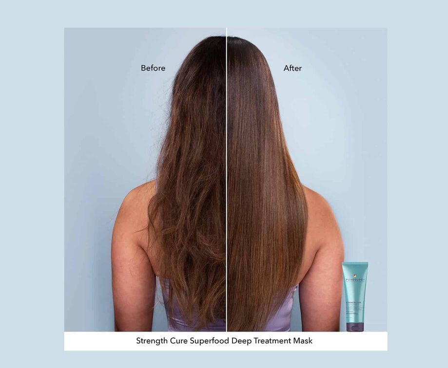 Pureology Strength Cure Superfood Treatment Before After