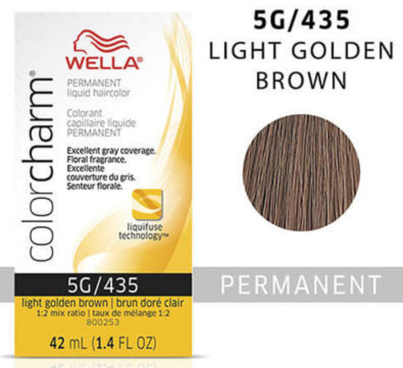 Wella (Liquid) Colour Charm - (G) GOLD 5G / 435 Light Golden Brown 42ml / 1.4oz