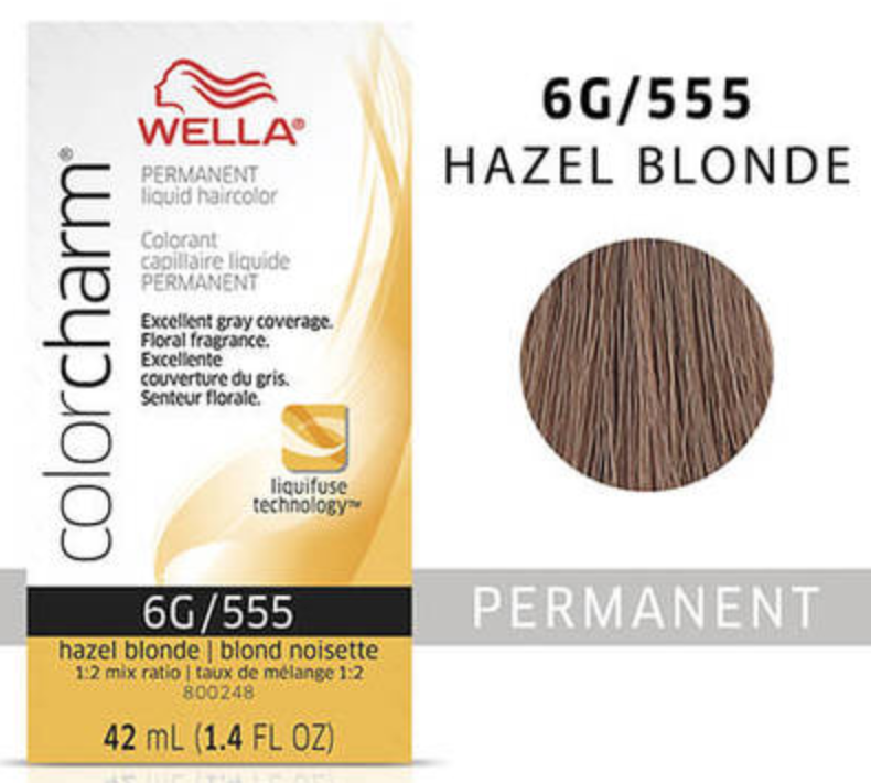 Wella (Liquid) Colour Charm - (G) GOLD 6G / 555 Hazel Blonde 42ml / 1.4oz