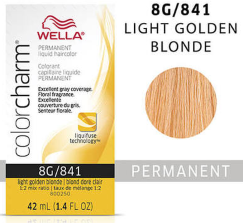 Wella (Liquid) Colour Charm - (G) GOLD 8G / 842 Light Golden Blonde 42ml / 1.4oz