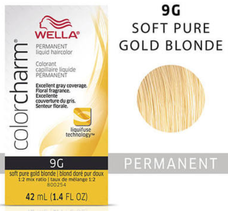 Wella (Liquid) Colour Charm - (G) GOLD 9G Soft Pure Gold Blonde 42ml / 1.4oz
