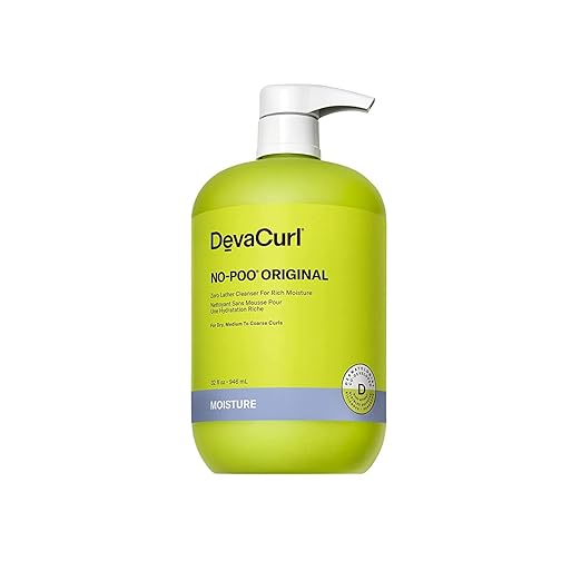 DevaCurl No-Poo Original | Zero Lather Cleanser for Medium to Coarse Curls