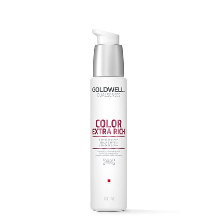 Goldwell Color Extra Rich e effects serum hair care product on a white background
