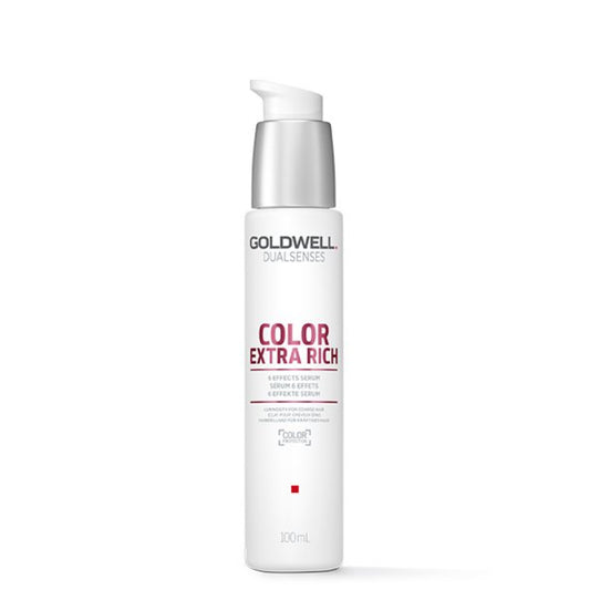 Goldwell Color Extra Rich e effects serum hair care product on a white background