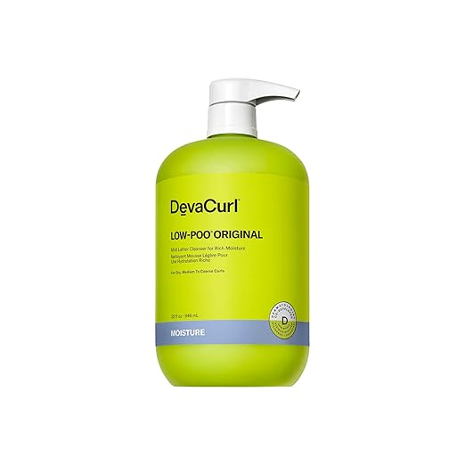DevaCurl Low-Poo Original | Mild Lather Cleanser for Medium to Coarse Curls