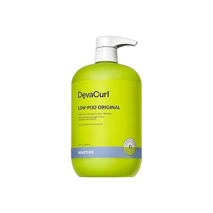 DevaCurl Low-Poo Original | Mild Lather Cleanser for Medium to Coarse Curls