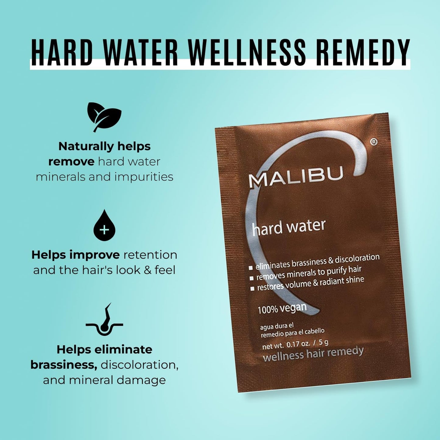 Malibu C Hard Water Remedy Packet, 5g / .17oz