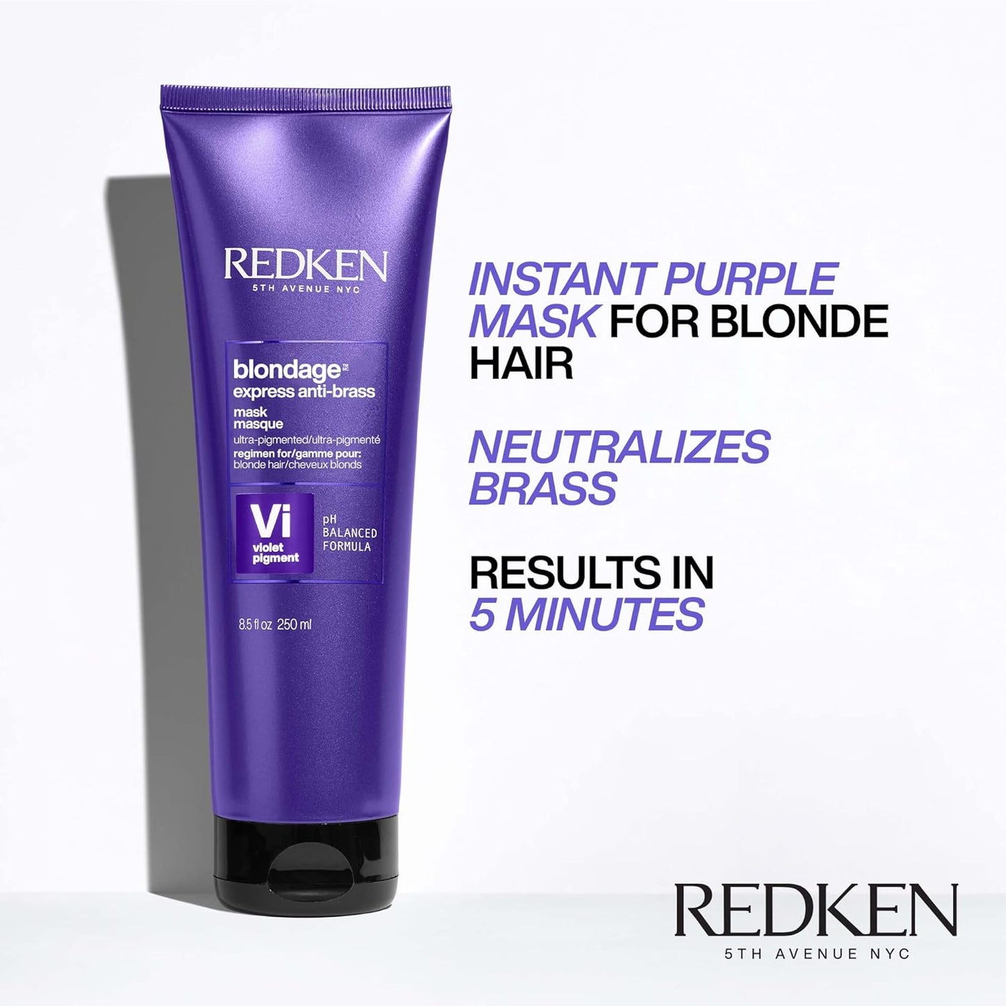 Redken Instant Purple Mask for Blonde Hair on a white background