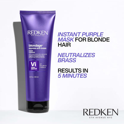 Redken Instant Purple Mask for Blonde Hair on a white background