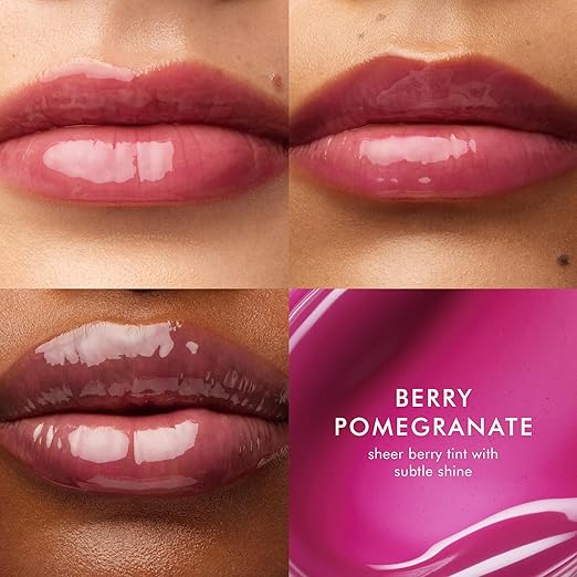 Moroccanoil Berry Pomeranate Lip Balm shade comparison