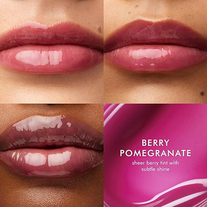Moroccanoil Berry Pomeranate Lip Balm shade comparison