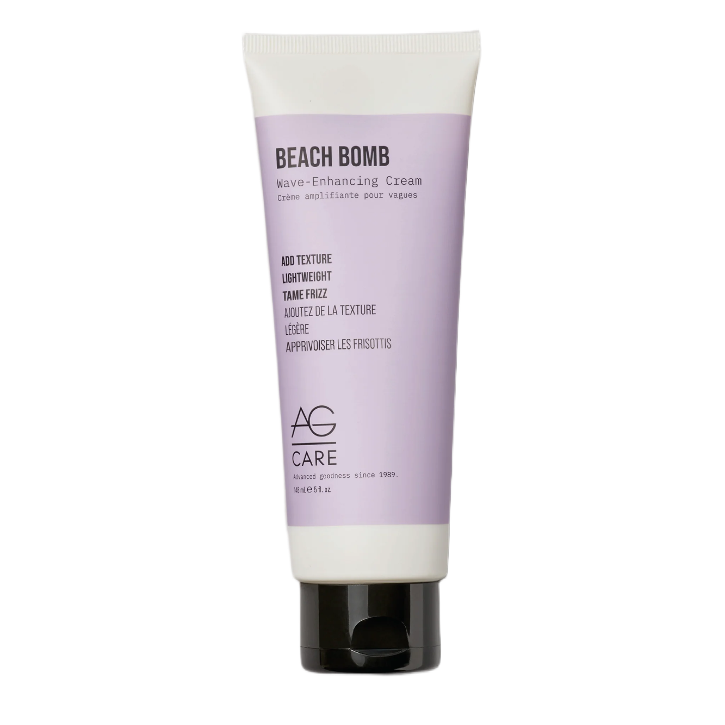 Tube of AG Care Beach Bomb Wave-Enhancing Cream on a white background