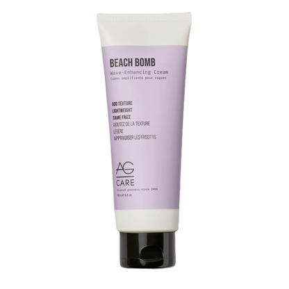 Tube of AG Care Beach Bomb Wave-Enhancing Cream on a white background