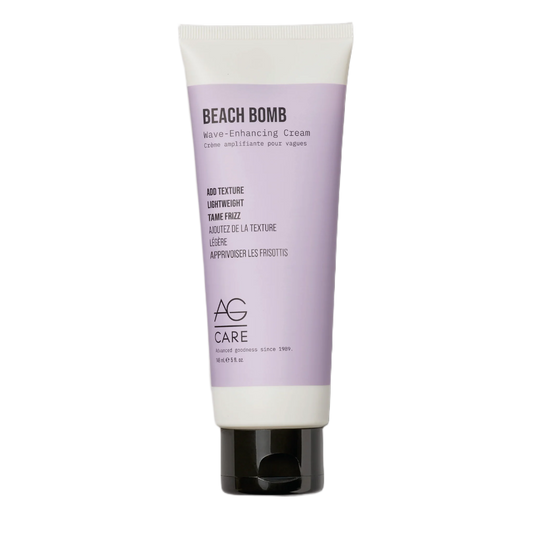Tube of AG Care Beach Bomb Wave-Enhancing Cream on a white background