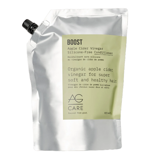 AG Care Boost Apple Cider Vinegar conditioner packaging on a white background