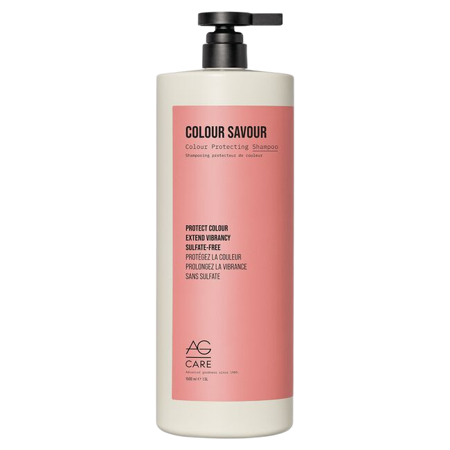 Colour Savour shampoo bottle on a white background