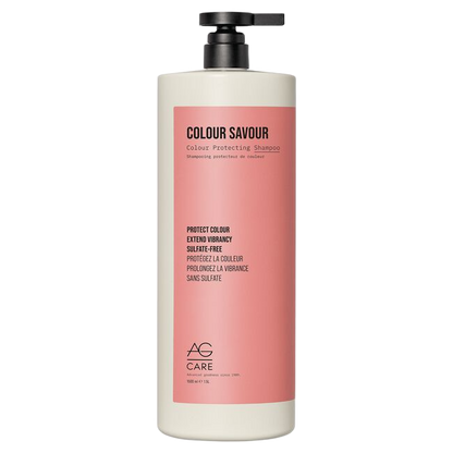 Colour Savour shampoo bottle on a white background