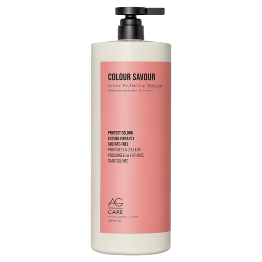 Colour Savour shampoo bottle on a white background