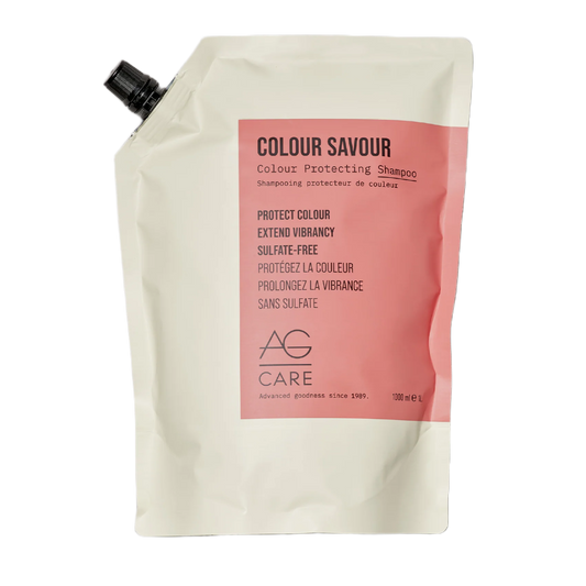 AG Care Colour Savour shampoo pouch on a white background