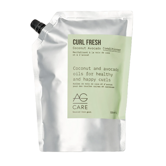 Curl Fresh coconut avocado conditioner packaging on a white background