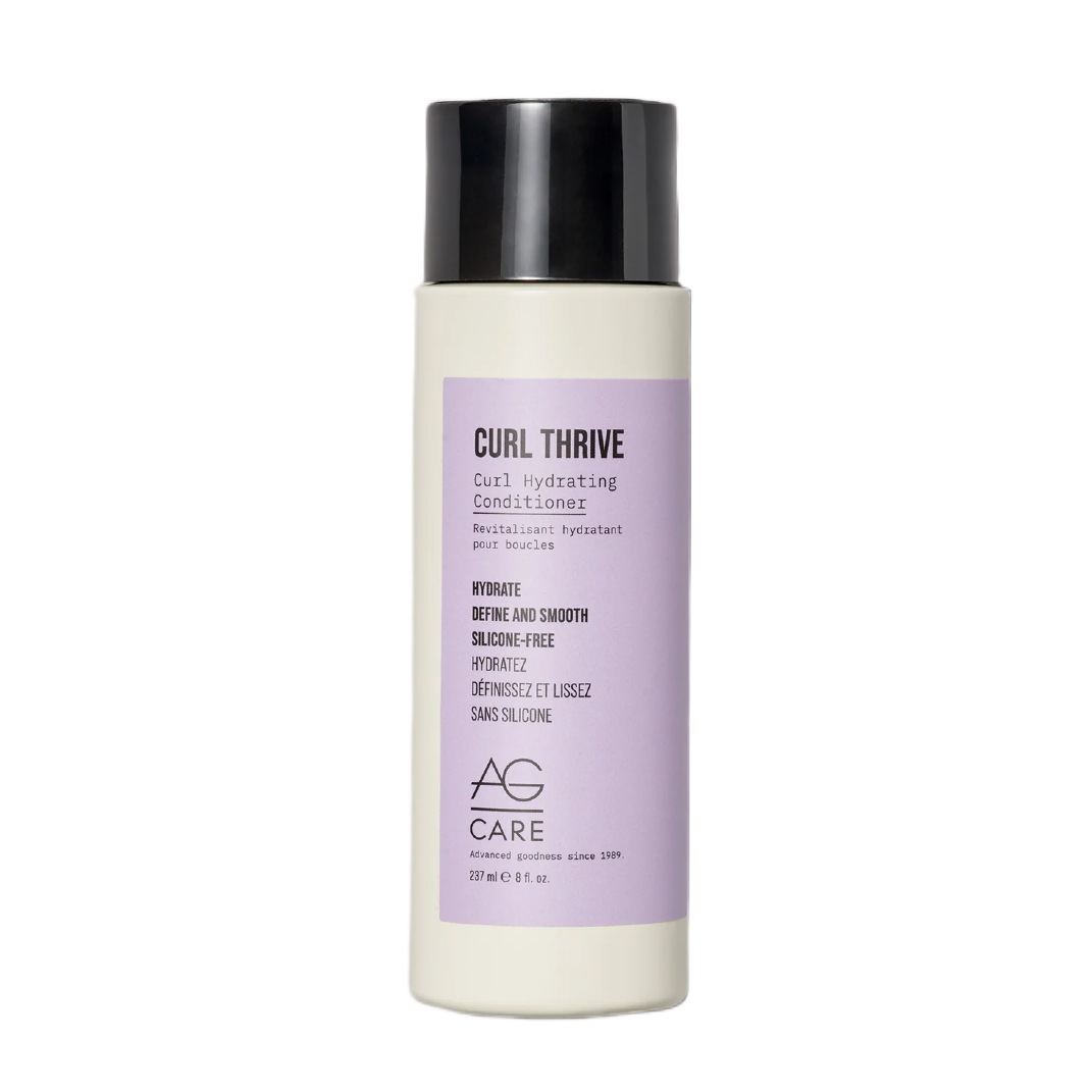 AG Care Curl Thrive conditioner bottle on a white background