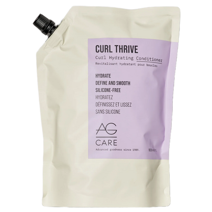 AG Care Curl Thrive conditioner pouch on a white background